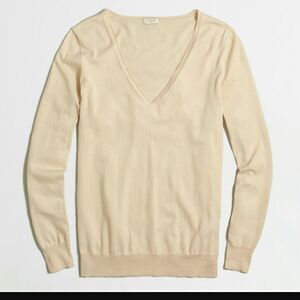 NWT J.Crew cotton v-neck sweater. Size XXS